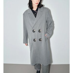 NWT fashion brand company I am walking over here jacket coat medium gray